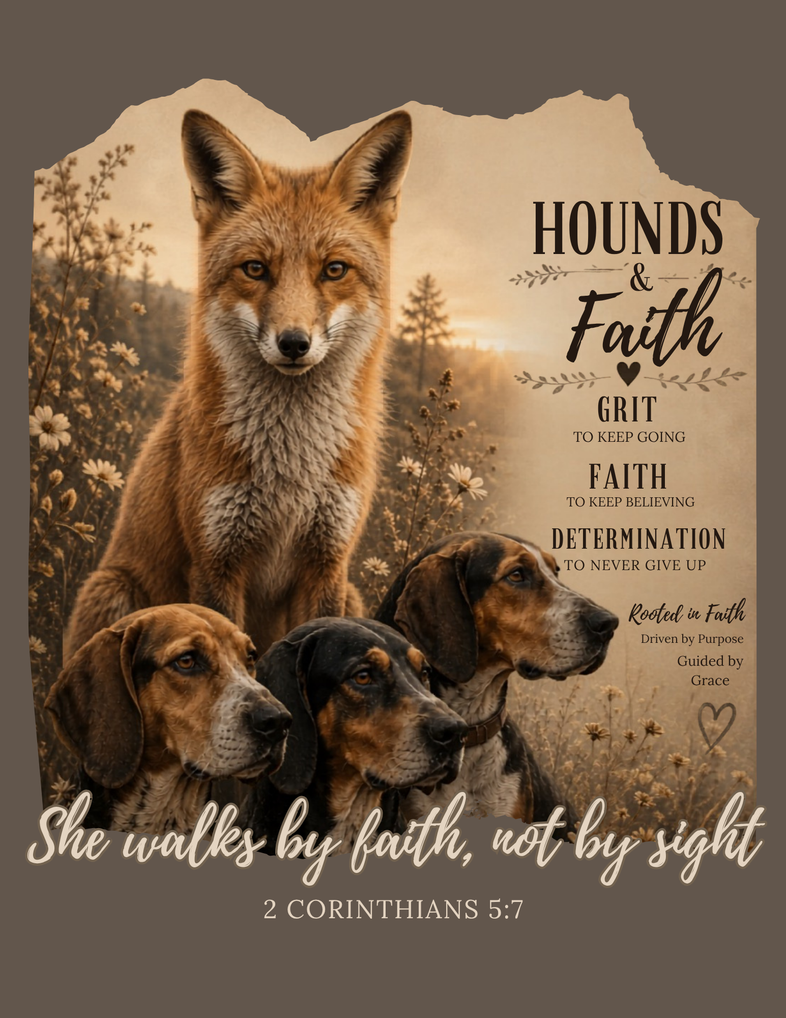 She Walks By Faith Tee