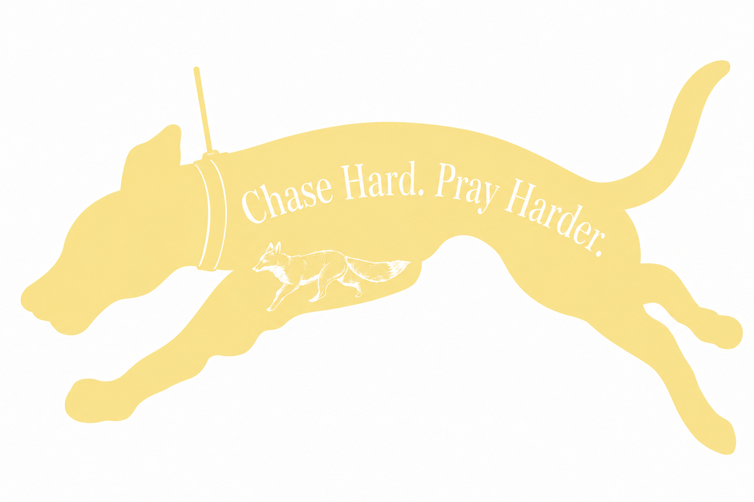 Chase Hard. Pray Harder. Stickers