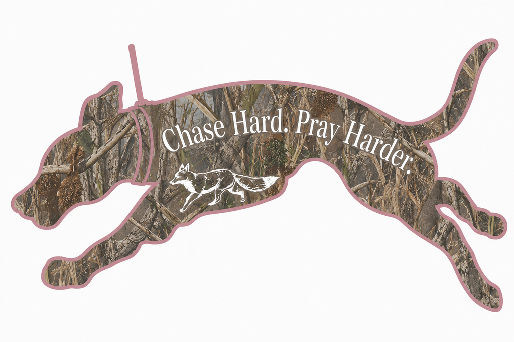 Chase Hard. Pray Harder. Stickers