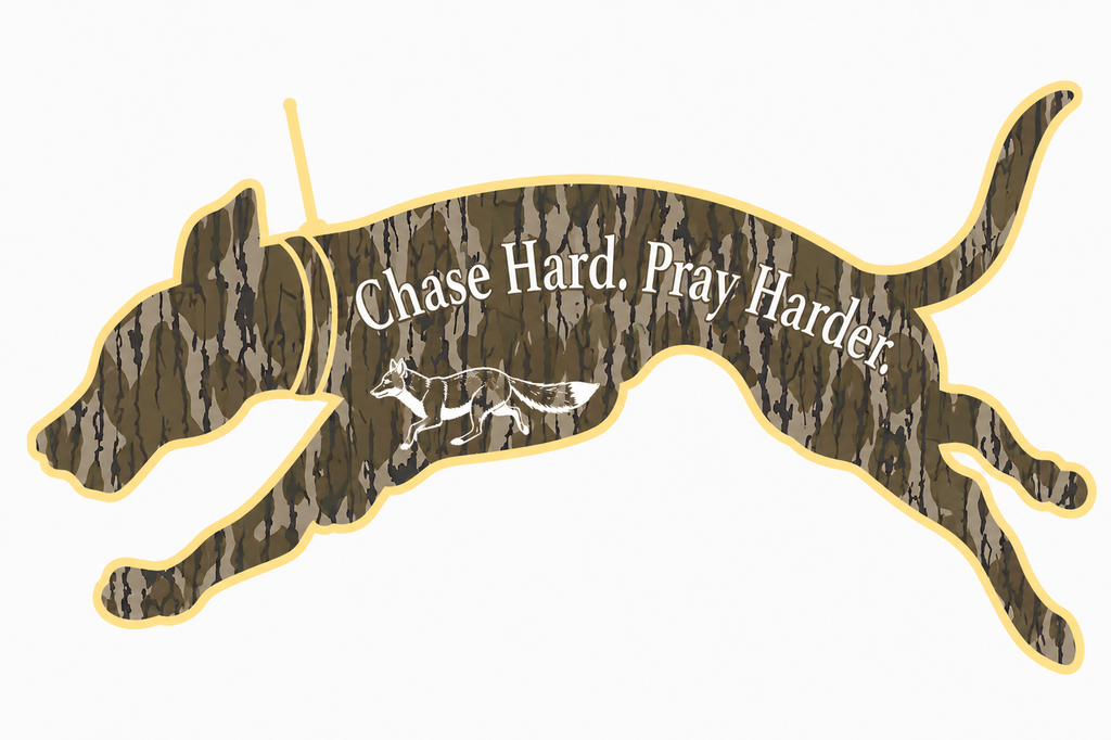 Chase Hard. Pray Harder. Stickers