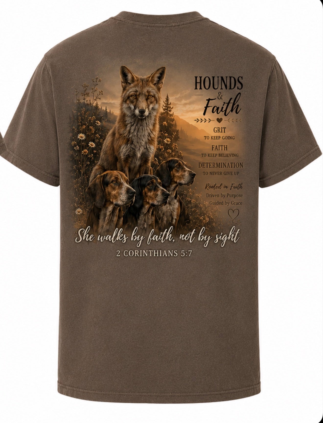 She Walks By Faith Tee