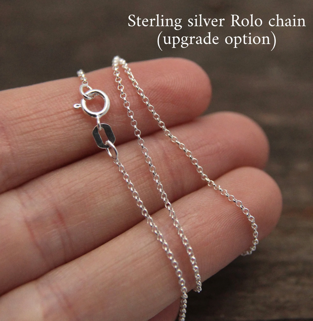 Hound Heart Necklace - Rolo Chain