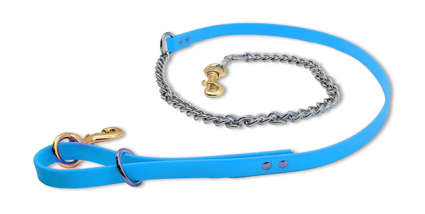 Hounds & Faith - 5ft Flat - Chain Leash